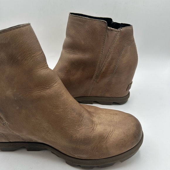 Sorel Boots Womens 9 Joan of Arctic II Wedge Waterproof Brown Leather Booties - Picture 7 of 11
